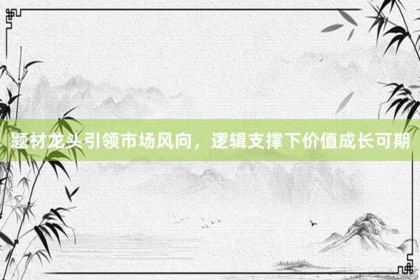 题材龙头引领市场风向，逻辑支撑下价值成长可期