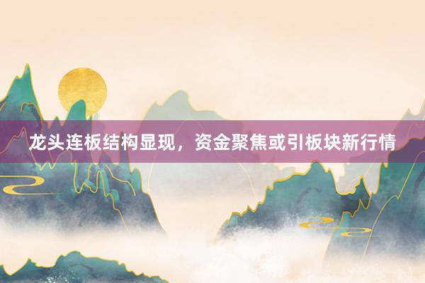 龙头连板结构显现,资金聚焦或引板块新行情