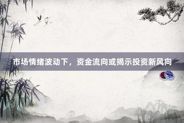市场情绪波动下，资金流向或揭示投资新风向