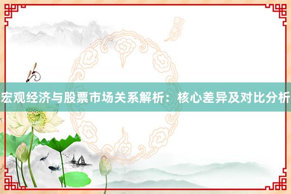 宏观经济与股票市场关系解析：核心差异及对比分析