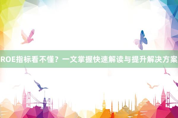 ROE指标看不懂？一文掌握快速解读与提升解决方案